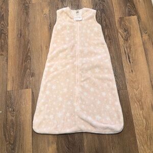 Sleep sack baby girl by HB Hudson baby pink 18/24 months XL stars warm fleece